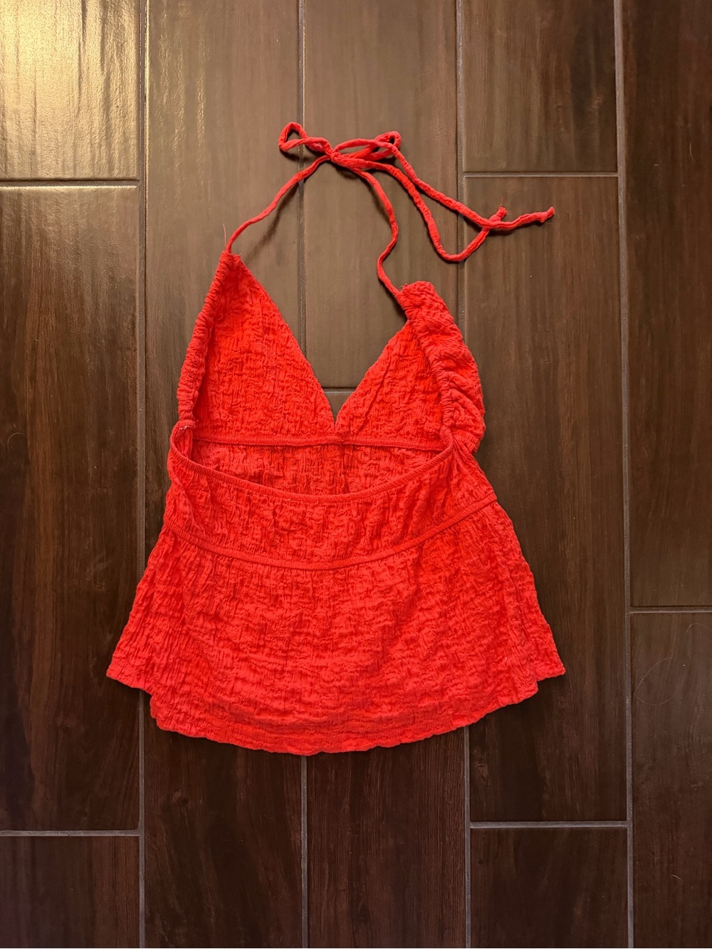 Red Women's Halter Tankini Top - Brand Unspecified